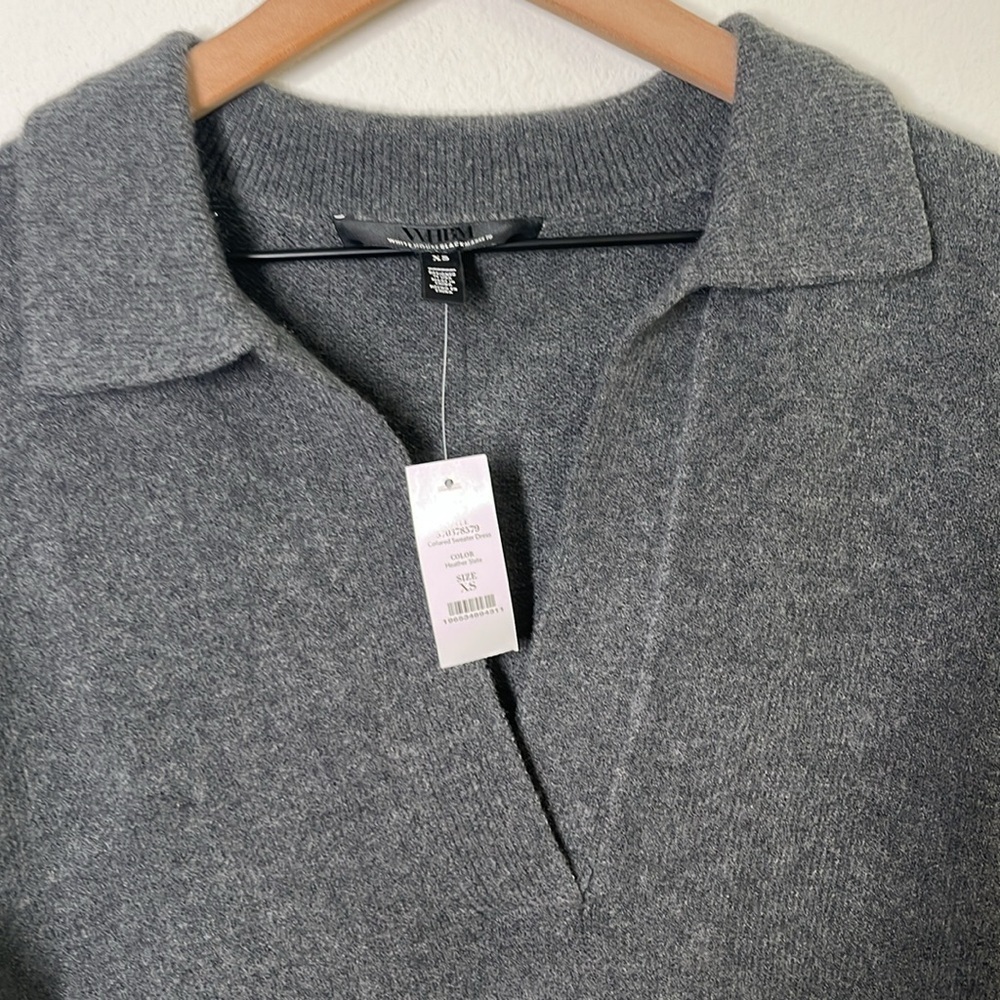 White House Black Market Collared Polo Sweater Dress – Size XS – NWT - Picture 5 of 8
